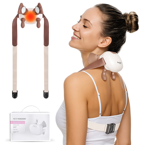 Cordless Shiatsu Neck Massager for Deep Tissue Relief