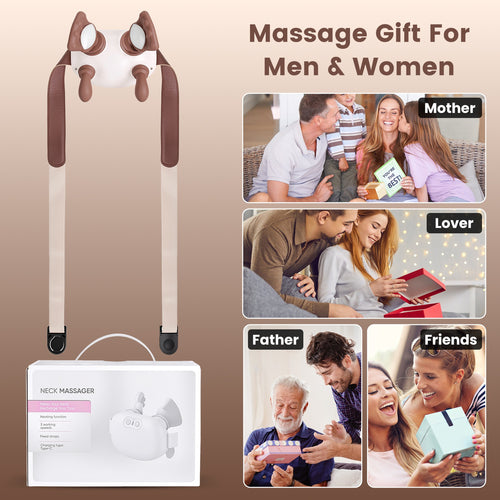 Cordless Shiatsu Neck Massager for Deep Tissue Relief
