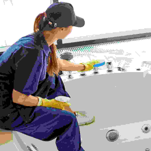 Cordless Electric Spin Scrubber with Telescopic Handle