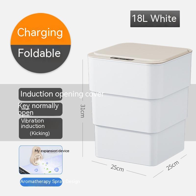 Smart Motion Sensor Trash Can with Auto Lid