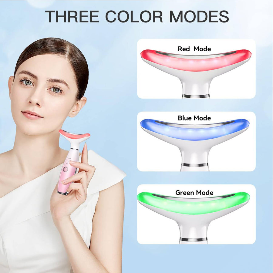 3-in-1 Heated Facial & Neck Massager Tool