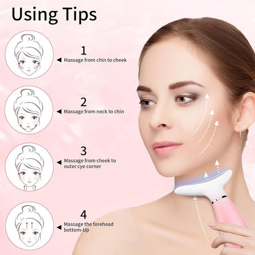 3-in-1 Heated Facial & Neck Massager Tool