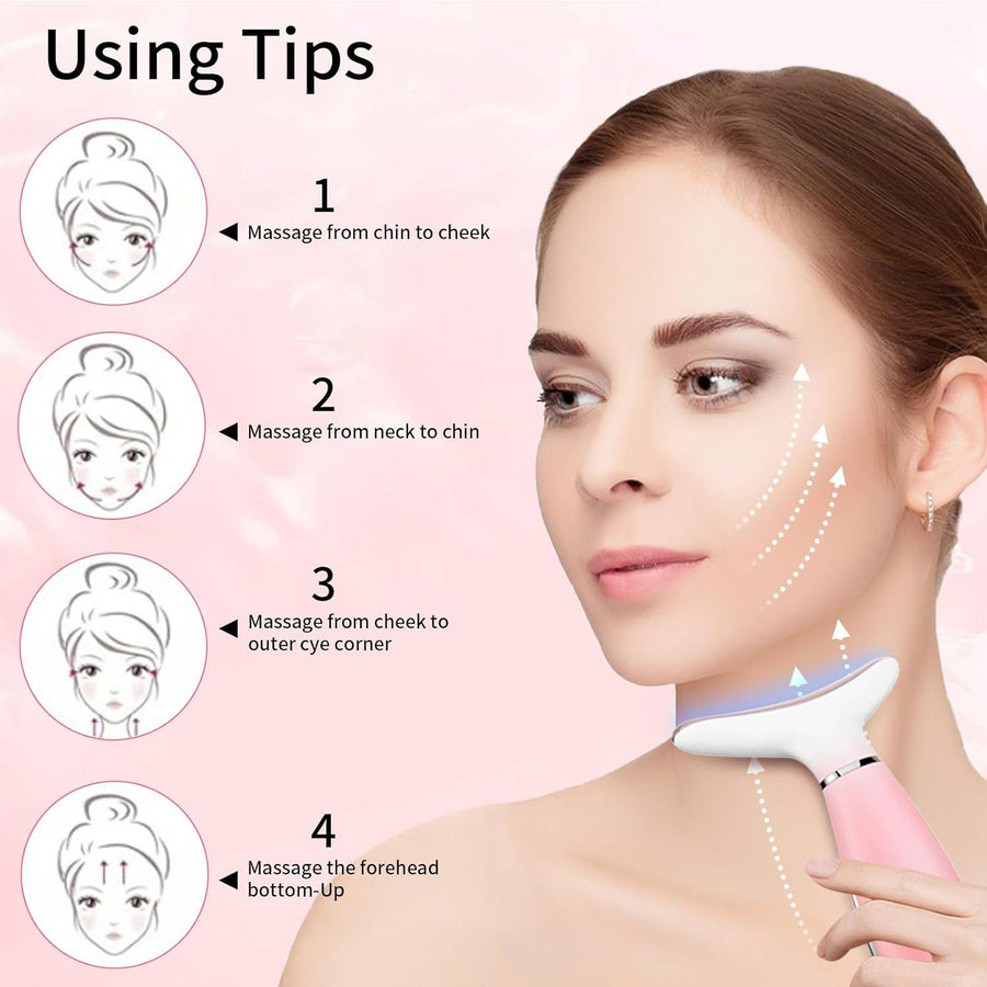3-in-1 Heated Facial & Neck Massager Tool