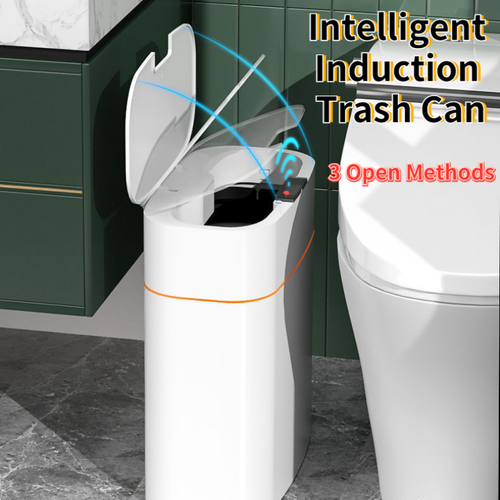 Smart Motion Sensor Trash Can with Auto Lid