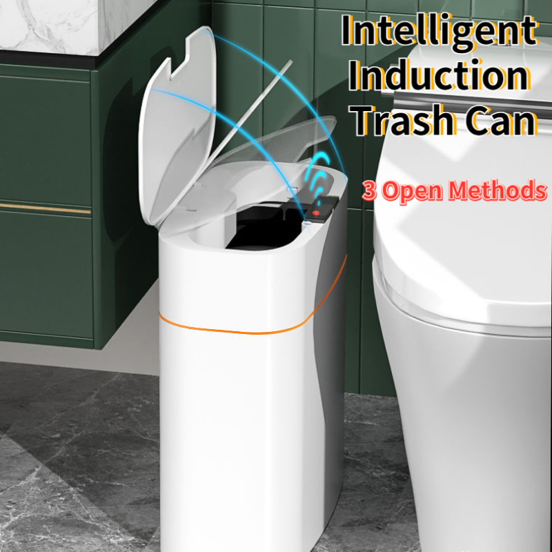 Smart Motion Sensor Trash Can with Auto Lid