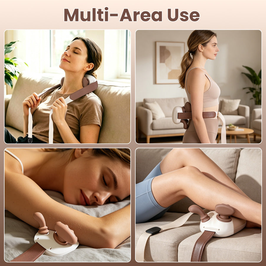 Cordless Shiatsu Neck Massager for Deep Tissue Relief