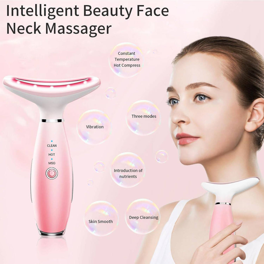 3-in-1 Heated Facial & Neck Massager Tool