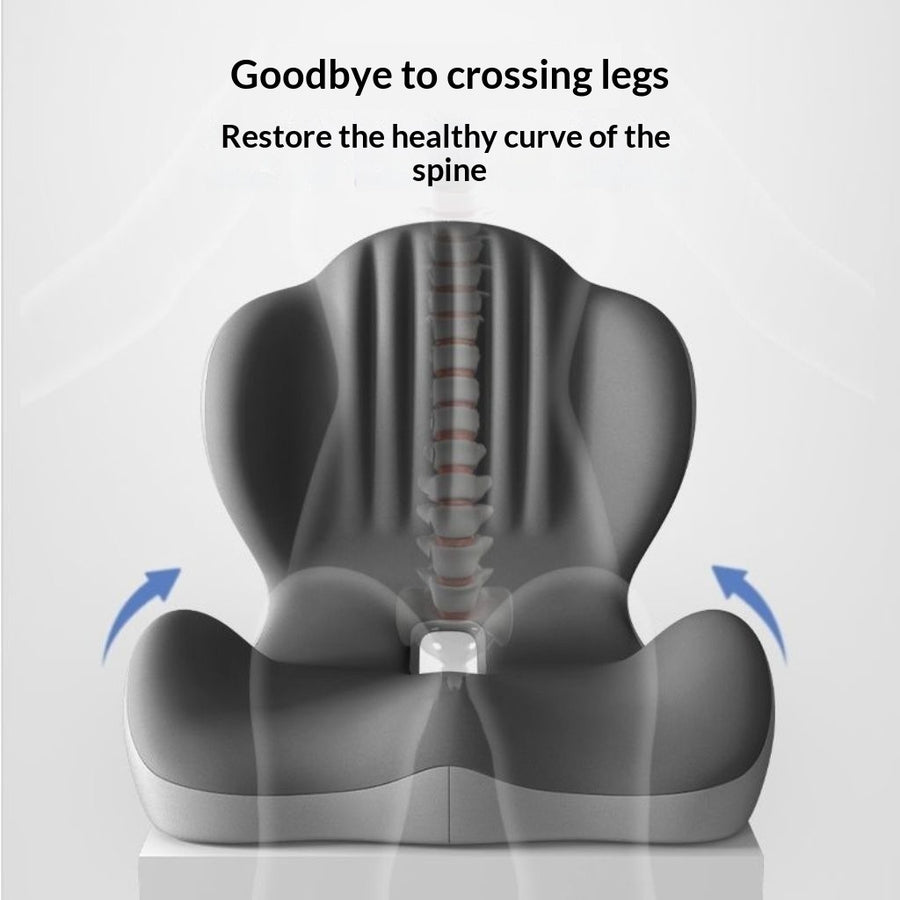 Ergonomic Memory Foam Lumbar Support Cushion
